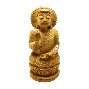 Figura de Buda en madera